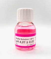Буферний розчин для pH-метру (pH 4.01, 55мл, червоний) XS 1X55ML pH 4.01 1800 фото