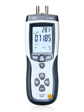 Дифманометр-вимірювач швидкості та витрати повітря з трубкою Піто CEM DT-8920 1051 фото