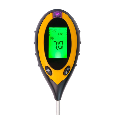 pH-метр/вологомір/термометр/люксметр для ґрунту WALCOM AMT-300