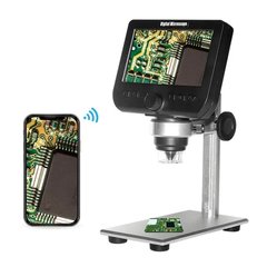 Цифровий мікроскоп з екраном на штативі з Wifi (1-1000X, 4.3 дюйми, 2MP, USB, Android, iOS) WALCOM I-317 2083 фото