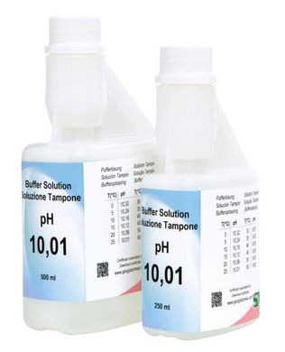 Буферний розчин для pH-метрів (pH 10.01, NIST, 500 мл) XS Solution pH 10.01 1x500 ml 1344 фото