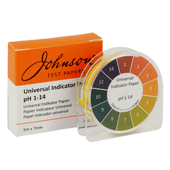 Індикаторні смужки універсальні на pH 1–14 JTP Universal Indicator Paper (рулон 5 м)