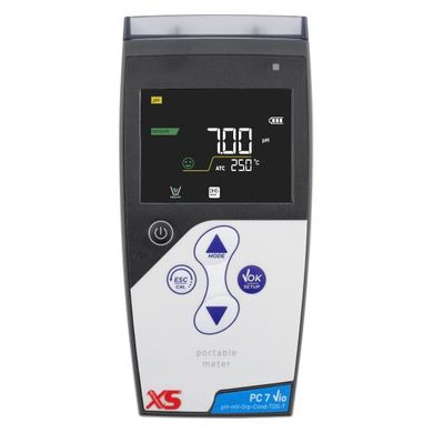 Портативный pH-метр/кондуктометр XS PC 7 Vio DHS Complete Kit (с электродом 201T DHS и электрохимической ячейкой 2301T) 1364 фото