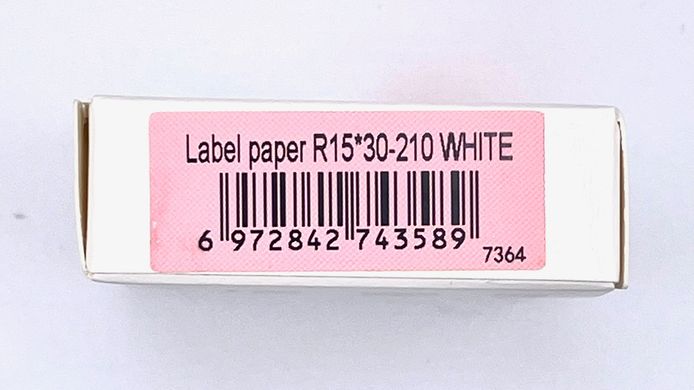 Етикетки для принтера Niimbot (білі, 15 х 30 мм, 210 шт.) 1940 фото