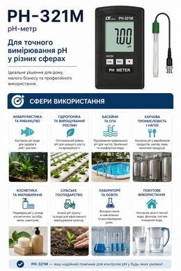 Стаціонарний промисловий pH-монітор LUTRON PH-321M 2514 фото
