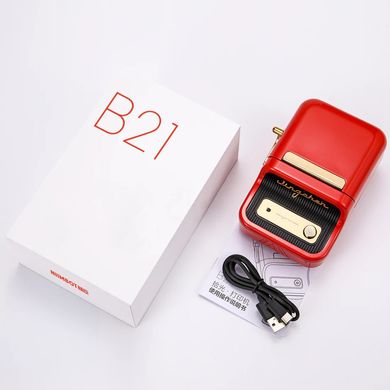 Портативный термопринтер этикеток (красный) NIIMBOT B21 (red) 2007 фото