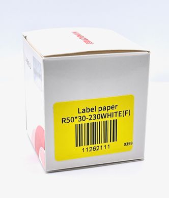 Этикетки для принтера Niimbot B21 (белые, 50 х 30 мм, 230 шт.) R50х30-230WHITE(F) 2008 фото