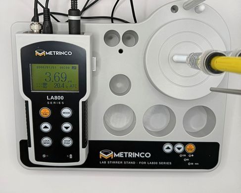 pH-метр/ОВП-метр/кондуктометр/солемер METRINCO LA802PC с базой LA80BS (мешалка и штатив, оценка соответствия) 2641 фото
