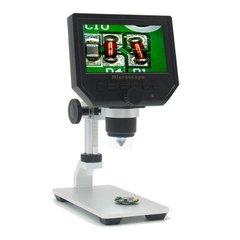 Цифровий мікроскоп з екраном на штативі з акумулятором (1-600X, 4.3 дюйми, 3.6MP) WALCOM G600 1746 фото