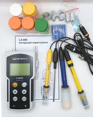pH-метр/ОВП-метр/кондуктометр/солемір/оксиметр METRINCO LA803PCD (з оцінкою відповідності) 2644 фото