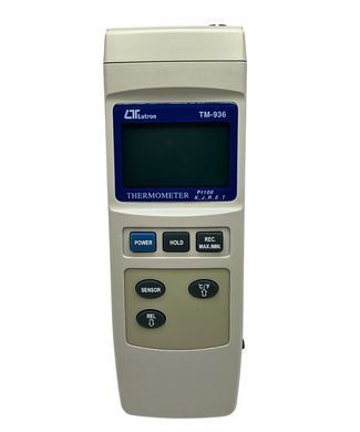 Цифровий термометр 2-в-1 (Pt100, K/J/R/E/T термопари) LUTRON TM-936 2433 фото