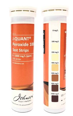 Полоски тестовые на пероксид до 1000 ppm JTP J-QUANT Peroxide 1000 (100 шт.) 1433N фото