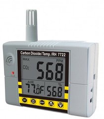 Стаціонарний СО2 монітор/термогігрометр-контролер AZ-7722 744 фото