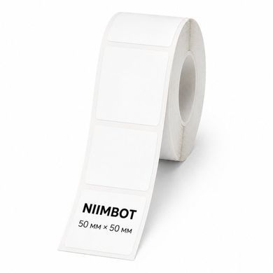 Оригинальные этикетки NIIMBOT 50х50 мм, белые, 150 шт. для принтеров серии B (B21, B1, B3S, B4) 2035 фото