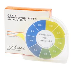 Індикаторні смужки з підвищеною роздільною здатністю pH 4.0–8.0 JTP Comparator Paper (рулон 5 м) 1427N фото