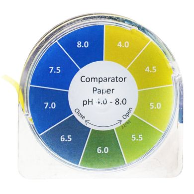 Индикаторные полоски с повышенным разрешением pH 4.0-8.0 JTP Comparator Paper (рулон 5 м) 1427N фото