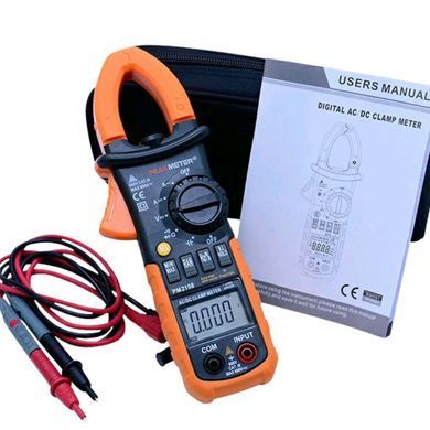 Токовые клещи (AC/DC 600А, True RMS, мультиметр) PEAKMETER PM2108 2495 фото