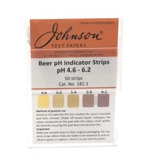 Индикаторные полоски на pH пива 4.6-6.2 JTP Beer pH Indicator Strips (50 шт.) 1423N фото